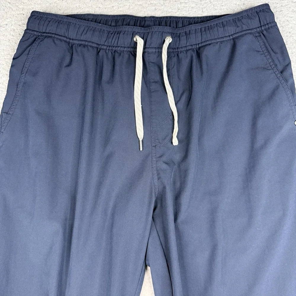 Vuori Kore Jogger Pants Men's Large Blue Lined Elastic Drawstring Athletic V456
